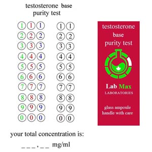 Testosterone base purity test